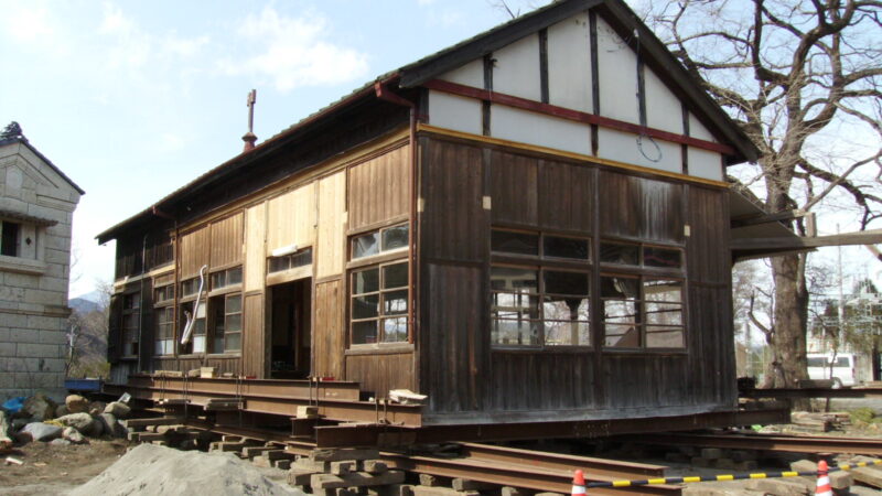 旧東武鉄道下小代駅駅舎　あんぱん　有形文化財