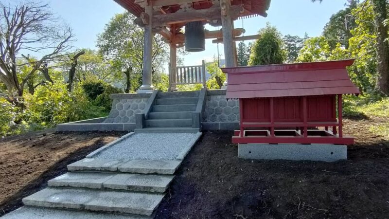 栃木県　鐘楼堂　移転　基礎共