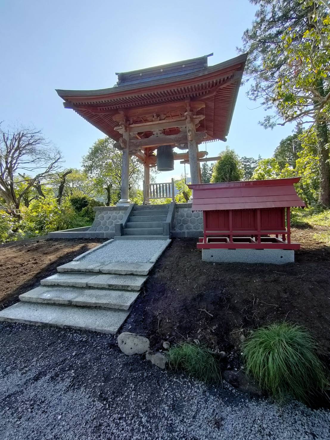 栃木県　鐘楼堂　移転　基礎共