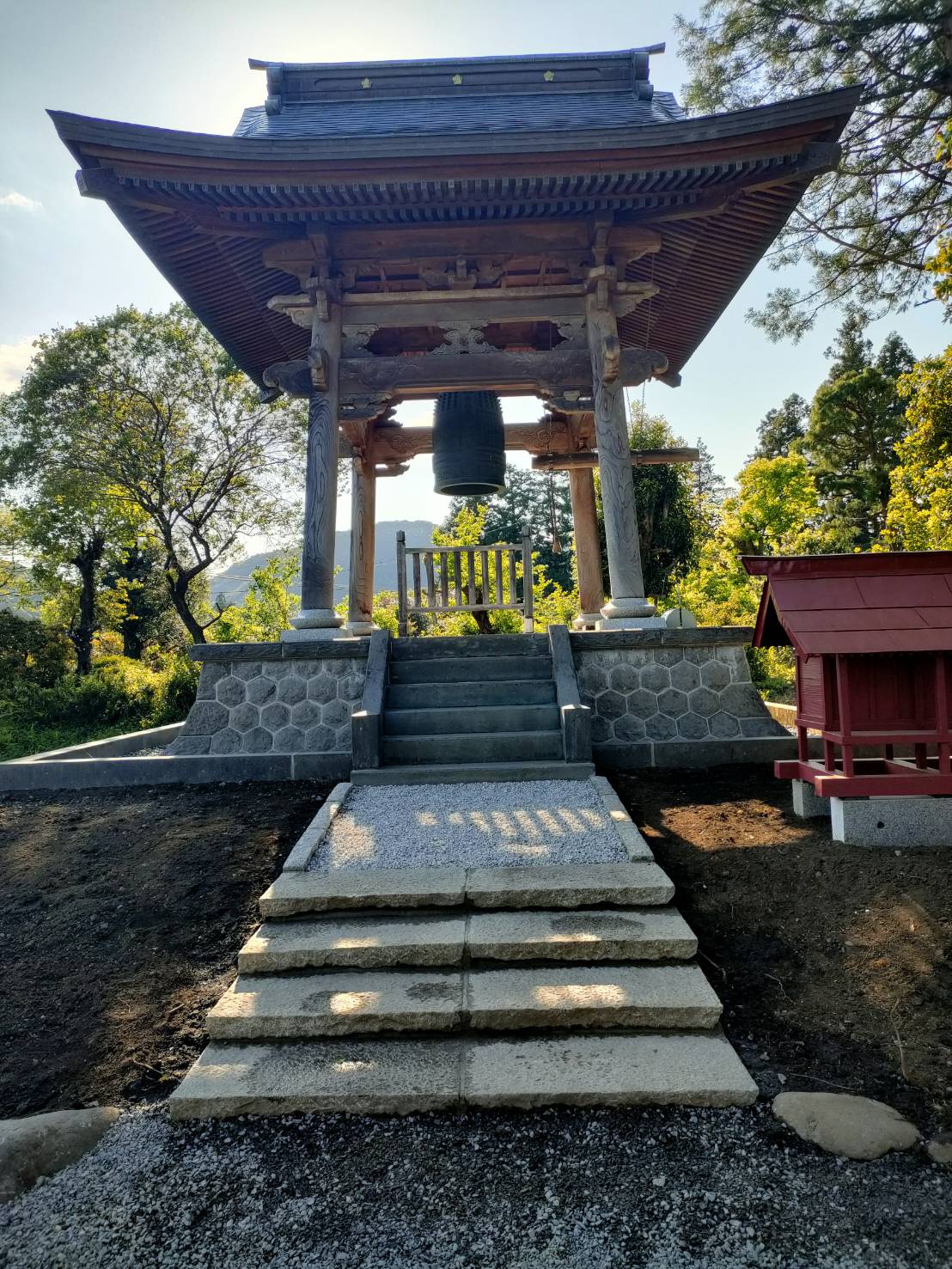栃木県鹿沼市　鐘楼堂　移転　基礎共