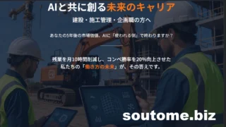【志（The Purpose)】
～ハイブリッドな職人になる～
あなたの5年後の市場価値、AIに「使われる側」で終わりますか？
【建設・施工管理・企画職の方へ】残業を月10時間削減し、コンペ勝率を20%向上させた私たちの「働き方の未来」が、その答えです。
未来への問いかけ：キャリアの岐路に立つ、あなたへ
ふと、こんな考えが頭をよぎることはありませんか？

「今日一日、自分が費やした時間と労力。その中で、本当に『自分にしかできない価値』を生み出せた仕事はどれくらいあっただろうか？」
「膨大な資料作成、繰り返される情報収集、議事録の整理…。これらの仕事が、もしAIによって一瞬で終わるようになったら、自分の専門性とは一体何なのだろうか？」
「5年後、10年後。今、必死に磨いているこのスキルは、果たして市場で通用するのだろうか？」

もし、これらの問いに少しでも心が揺さぶられたなら、私たちはあなたに祝福の言葉を贈りたいと思います。

未来は待つものではなく、自らの手で創り出すものです。

もし、私たちのビジョンが、あなたの野心と共鳴する何かを感じさせたなら、ぜひ一度お話ししませんか。
＃栃木県
＃建設業採用
＃転職
＃文化財保存
＃25卒
＃五月女建設
#キャリアアップ
#第二新卒
#20代転職 
#30代転職 
#職人技
#スキルアップ 
＃ai活用